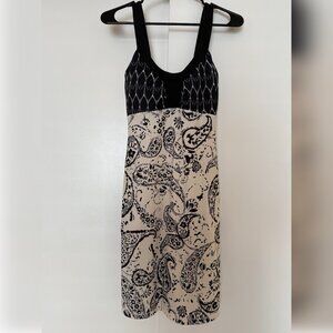 The North Face Dress XS Paisley Black Cream Sleeveless